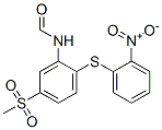 N-[5-(メチルスルホニル)-2-[(2-ニトロフェニル)チオ]フェニル]ホルムアミド 化学構造式