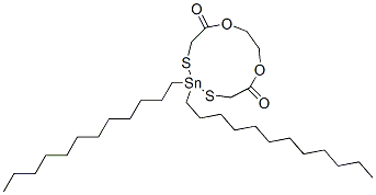 8,8-didodecyl-1,4-dioxa-7,9-dithia-8-stannacycloundecane-5,11-dione ,93778-53-1,结构式