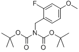 N,N-DI-T-BOC-(2-FLUORO-4-METHOXYPHENYL)METHANAMINE Struktur
