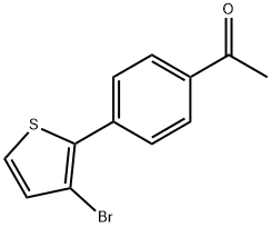 4'-(3-Bromothien-2-yl)acetophenone Structure