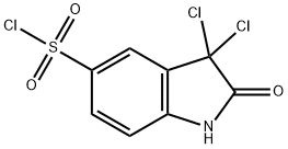 3,3-dichloro-2-oxoindoline-5-sulphonyl chloride Structure
