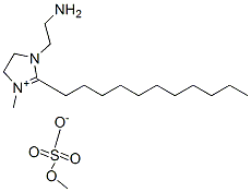 1-(2-aminoethyl)-4,5-dihydro-3-methyl-2-undecyl-1H-imidazolium methyl sulphate,93783-37-0,结构式