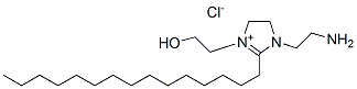 1-(2-aminoethyl)-4,5-dihydro-3-(2-hydroxyethyl)-2-pentadecyl-1H-imidazolium chloride Structure