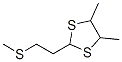 4,5-Dimethyl-2-(2-(methylthio)ethyl)-1,3-dithiolane 化学構造式