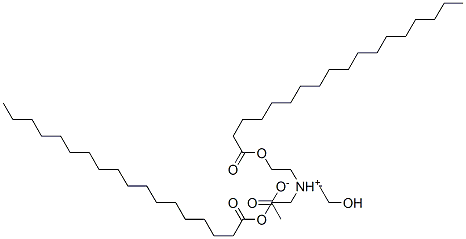 (2-hydroxyethyl)bis[2-(stearoyloxy)ethyl]ammonium acetate 化学構造式
