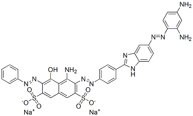 disodium 4-amino-3-[[4-[5-[(2,4-diaminophenyl)azo]-1H-benzimidazol-2-yl]phenyl]azo]-5-hydroxy-6-(phenylazo)naphthalene-2,7-disulphonate|