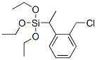 [1-[(chloromethyl)phenyl]ethyl]triethoxysilane Structure