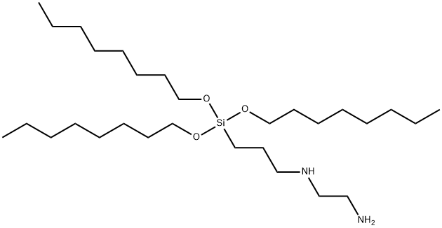 N-[3-[tris(octyloxy)silyl]propyl]ethylenediamine,93804-22-9,结构式