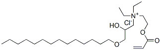 diethyl(2-hydroxy-3-tetradecyloxypropyl)[2-[(1-oxoallyl)oxy]ethyl]ammonium chloride 结构式