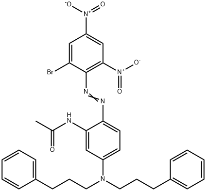 93805-16-4 N-[5-[bis(3-phenylpropyl)amino]-2-[(2-bromo-4,6-dinitrophenyl)azo]phenyl]acetamide