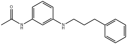 N-[3-[(3-phenylpropyl)amino]phenyl]acetamide 结构式