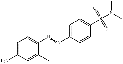 4-[(4-アミノ-2-メチルフェニル)アゾ]-N,N-ジメチルベンゼンスルホンアミド 化学構造式