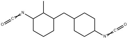 1-isocyanato-3-[(4-isocyanatocyclohexyl)methyl]-2-methylcyclohexane 结构式