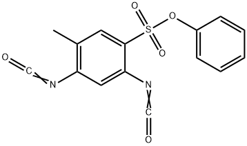 phenyl 2,4-diisocyanato-5-methylbenzenesulphonate,93805-47-1,结构式