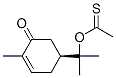 チオ酢酸S-[1-メチル-1-(4-メチル-5-オキソ-3-シクロヘキセン-1-イル)エチル] 化学構造式