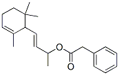ベンゼン酢酸1-メチル-3-(2,6,6-トリメチル-2-シクロヘキセン-1-イル)-2-プロペニル 化学構造式