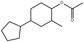 4-cyclopentyl-2-methylcyclohexyl acetate 结构式