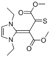 DIMETHYL 2-(1,3-DIETHYL-1H-IMIDAZOL-2(3H)-YLIDENE)-3-THIOXOSUCCINATE 结构式