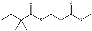 3-[(2,2-Dimethyl-1-oxobutyl)thio]propanoic acid methyl ester Structure