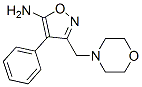 5-Isoxazolamine,  3-(4-morpholinylmethyl)-4-phenyl- 化学構造式