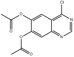 6,7-DIACETOXY-4-CHLORO-QUINAZOLINE Struktur