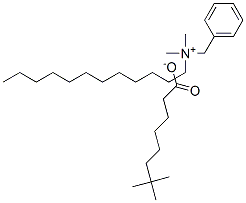 benzyldodecyldimethylammonium neodecanoate Struktur