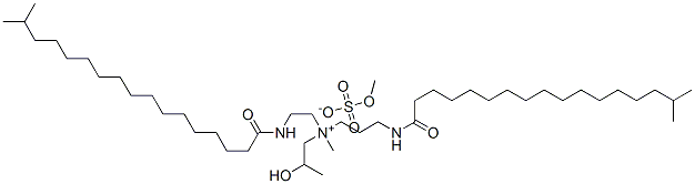 (2-hydroxypropyl)methyl[2-[(1-oxoisooctadecyl)amino]ethyl][3-[(1-oxoisooctadecyl)amino]propyl]ammonium methyl sulphate|