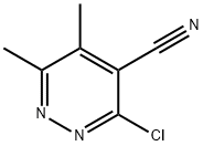 3-CHLORO-5,6-DIMETHYLPYRIDAZINE-4-CARBONITRILE 化学構造式