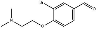3-BroMo-4-[2-(diMethylaMino)ethoxy]benzaldehyde Struktur