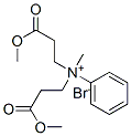 N,N-bis(3-methoxy-3-oxopropyl)-N-methylanilinium bromide Structure