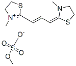 4,5-dihydro-3-methyl-2-[3-(3-methylthiazolidin-2-ylidene)prop-1-enyl]thiazolium methyl sulphate|