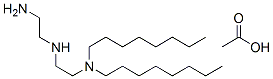 N'-(2-aminoethyl)-N,N-dioctylethylenediamine acetate Structure