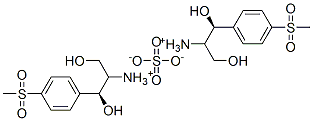 (1S,2S)-2-アミノ-1-[4-(メチルスルホニル)フェニル]-1,3-プロパンジオール・0.5硫酸塩 化学構造式
