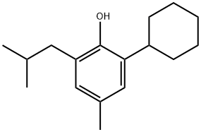 2-cyclohexyl-6-isobutyl-p-cresol Structure