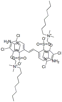 93840-59-6 bis[[(2,4-dichlorophenoxy)methyl]dimethyloctylammonium] 4,4'-diaminostilbene-2,2'-disulphonate