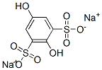 2,5-ジヒドロキシ-1,3-ベンゼンジスルホン酸ジナトリウム 化学構造式