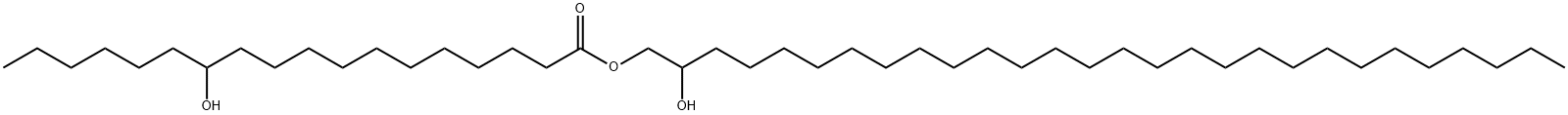 12-ヒドロキシオクタデカン酸2-ヒドロキシオクタコシル 化学構造式