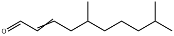 5,9-ジメチル-2-デセナール 化学構造式