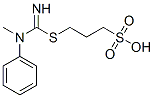 3-[[imino(methylphenylamino)methyl]thio]propanesulphonic acid Structure