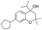 7-cyclopentyl-3,4-dihydro-4-isopropyl-2,2-dimethyl-2H-1-benzopyran-4-ol ,93841-37-3,结构式