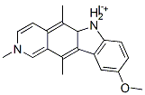9-methoxy-2,5,11-trimethyl-6H-pyrido[4,3-b]carbazolium iodide Structure