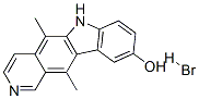 5,11-ジメチル-6H-ピリド[4,3-b]カルバゾール-9-オール・臭化水素酸塩 化学構造式