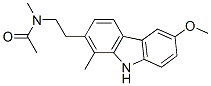N-[2-(6-methoxy-1-methyl-9H-carbazol-2-yl)ethyl]-N-methylacetamide,93841-60-2,结构式