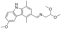 2,2-dimethoxyethyl[(6-methoxy-1,4-dimethyl-9H-carbazol-3-yl)methylene]amine|