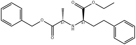 (-)-N-(1-R-Ethoxycarbonxyl-3-phenylpropyl)-L-alanine, Benzyl Ester Structure