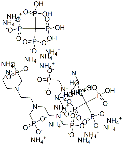 hexadecaammonium [[3,6,9,12-tetrakis(phosphonatomethyl)-3,6,9,12-tetraazatetradecane-1,14-diyl]bis[nitrilobis(methylene)]]tetrakisphosphonate Structure
