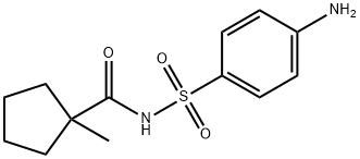 N-[(4-AMINOPHENYL)SULFONYL]-1-METHYLCYCLOPENTANECARBOXAMIDE, 938421-81-9, 结构式