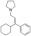 1-(3-cyclohexyl-3-phenyl-2-allyl)pyrrolidine Structure