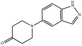1-(1H-INDAZOL-5-YL)PIPERIDIN-4-ONE Struktur