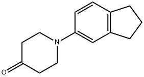 1-(2,3-dihydro-1H-inden-5-yl)piperidin-4-one Structure